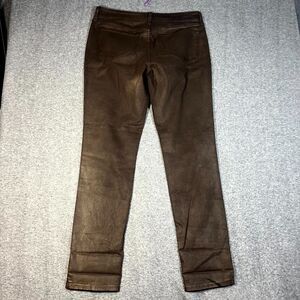 Y2K Not Your Daughter's Jeans NYDJ Brown Pants Women's 12 Skinny Waist 34"